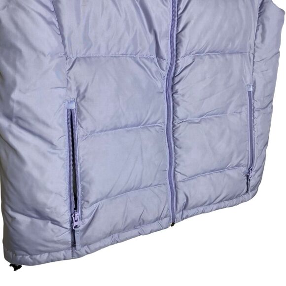Lands End Down Puffer Vest Womens M 10-12 Purple Zip Pockets Gorpcore Outdoor - Picture 5 of 16